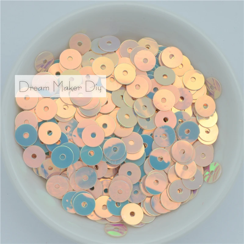 50 г/лот 6 мм блестящие круглые ПВХ рассыпчатые блестки с блестками для