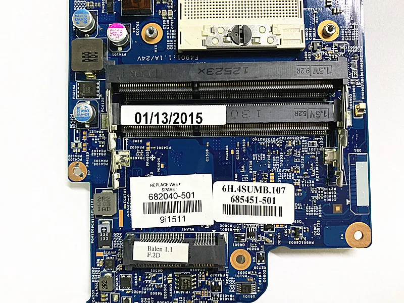 Для hp ENVY DV7-7212NR DV7-7000 Материнская плата ноутбука 682040-501 685451-501 48.4ST06.021 HM77 650 M/2G 45 Вт W8STD
