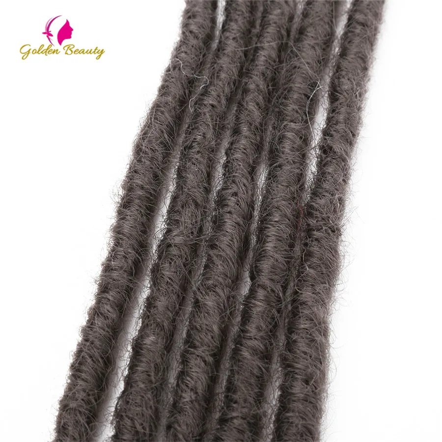 

Golden Beauty 12 inch Dreadlocks Hair Extensions Fashion Reggae Hair Hip-Hop Style Synthetic Braiding Hair For Men