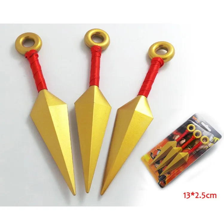 Модные Аниме Наруто пластиковые Shuriken Косплей Аксессуары 4th Hokage маленький кунай оружие ноги сумки для Хэллоуина коллекции