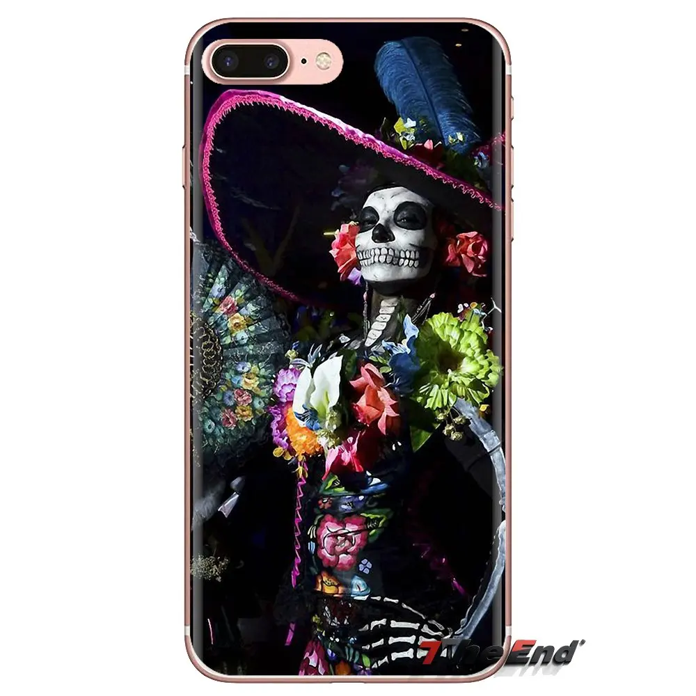 For Huawei G7 G8 P7 P8 P9 P10 P20 P30 Lite Mini Pro P Smart Plus 2017 2018 2019 Phone Case Dia De Los Muertos Sugar Floral Skull |