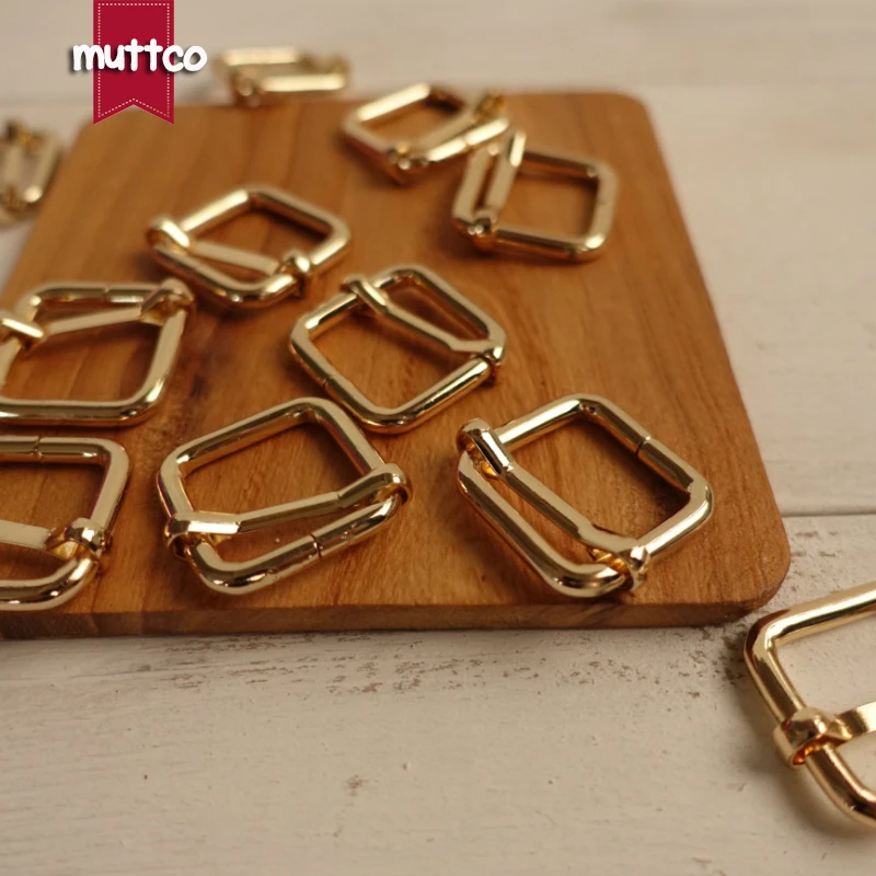 DIY 2 0 см ошейник для собак золотистая металлическая Регулируемая пряжка