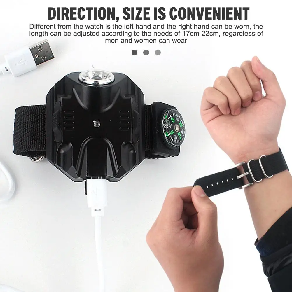 Часы для выживания на открытом воздухе светодиодная наручная лампа фонарик