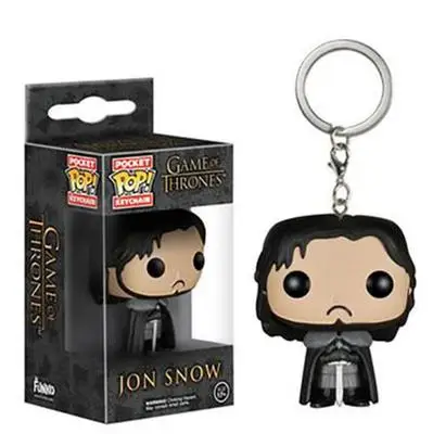 JON SNOW FUNKO POP брелок официальный Сейлор Мун Веном Супер Герой Джон Сноу История игрушек алддин коллекционный Брелок с коробкой - Цвет: JON SNOW