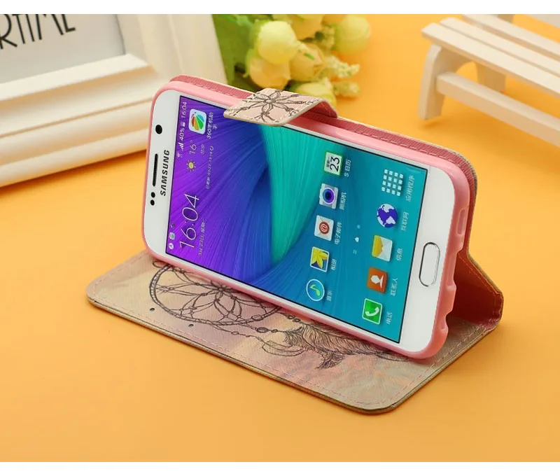 Роскошный кожаный чехол-книжка с подставкой для samsung Galaxy S3 S4 S5 S6 edge S8 S9 Plus J3 J5 A6 Plus чехол для сотового телефона s