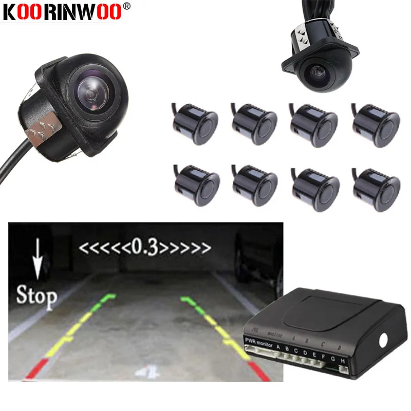 Koorinwoo датчик парковки 8 датчиков подсветка с камерой обратный резервный радар