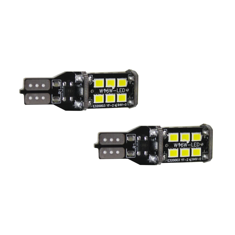 2 шт. белый Can bus не ОШИБКА T10 W5W 15 светодиодные лампы 2835 SMD дальнего света автомобиля