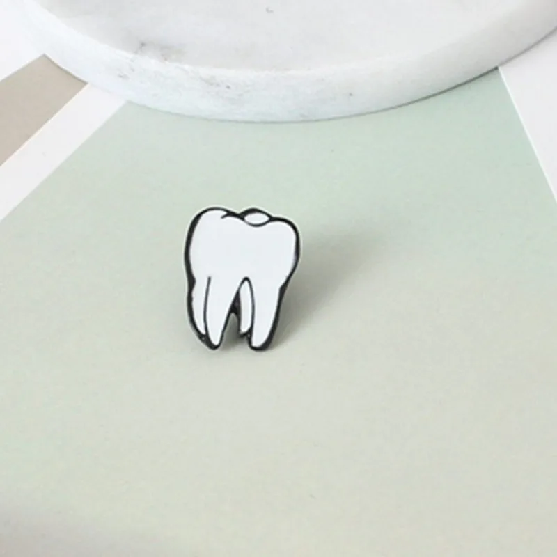 Z14 Женская Брошь модная Эмаль сердце и зубы мозга брошь с изображением глаза