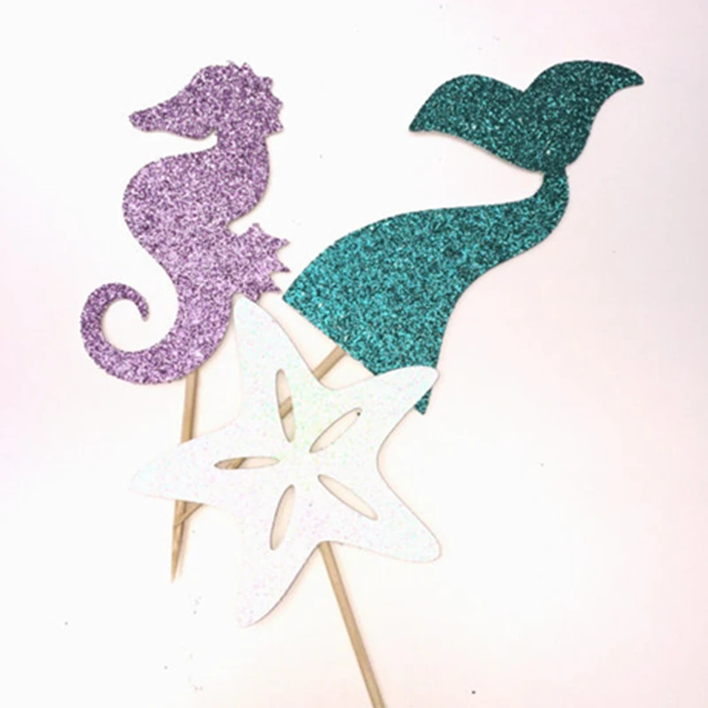 Русалка под морем океаном тематическая вечеринка на день рождения блестящий