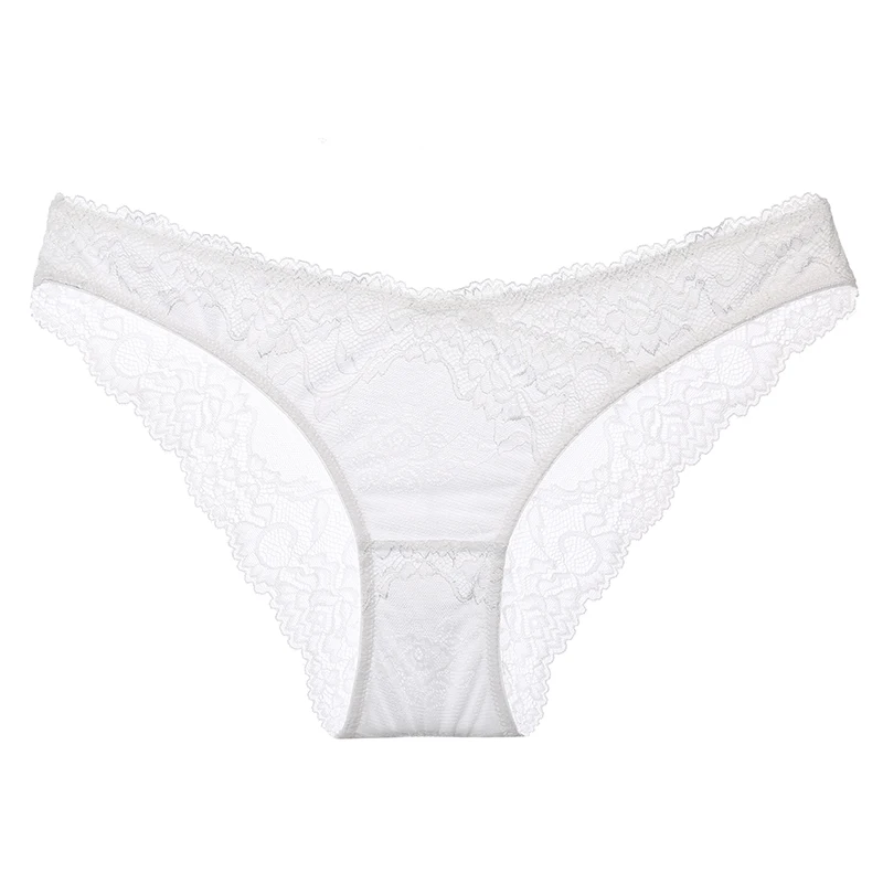 3pcs White Lilymoda, 3 шт., Новое поступление, женские сексуальные бесшовные кружевные трусики, трусики, нижнее белье, повседневное нижнее белье, удобное - Цвет: 3pcs White