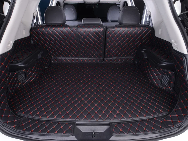 Роскошный Коврик для багажника из волоконной кожи nissan x trail rogue 2013 2014 2015 2016 2017 2018 2019