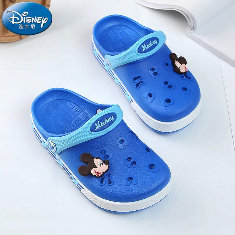 Новинка 2019 детские шлепанцы Disney летняя обувь с отверстиями для мальчиков и