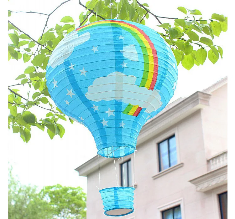 16 &quot40 см Радуга печать бумажный фонарь горячий воздух свадебные шары детская