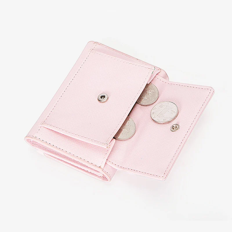 Бренд WEICHEN Trifold Женский кошелек с монетницей сзади шикарные компактные кошельки в