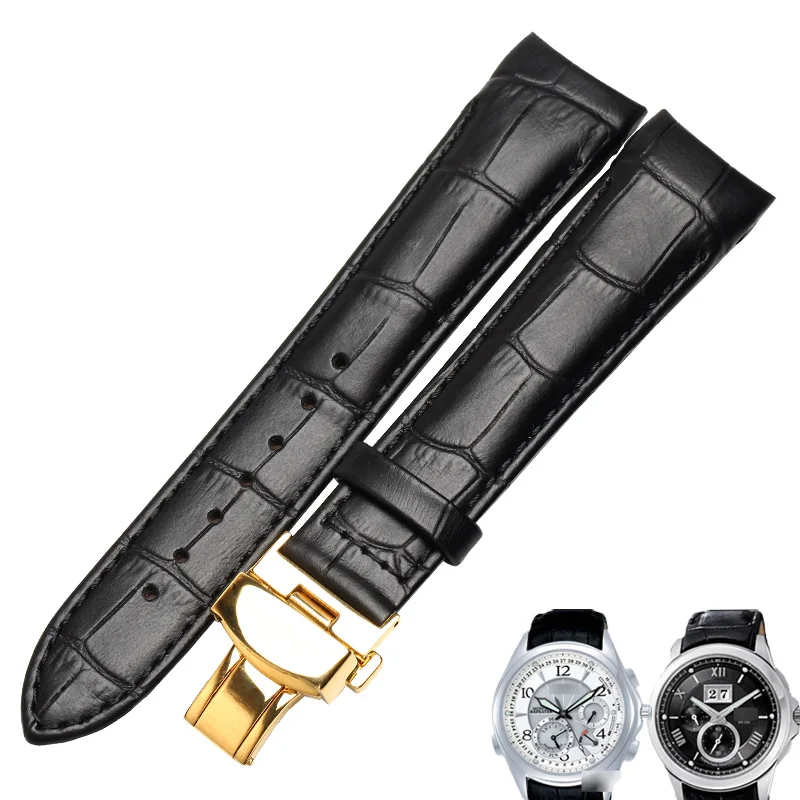 WENTULA часы для Citizen для BL9002 BL9007 BL9000 телячья кожа ремешок из натуральной коровьей кожи кожаный ремешок часы - Цвет ремешка: 2