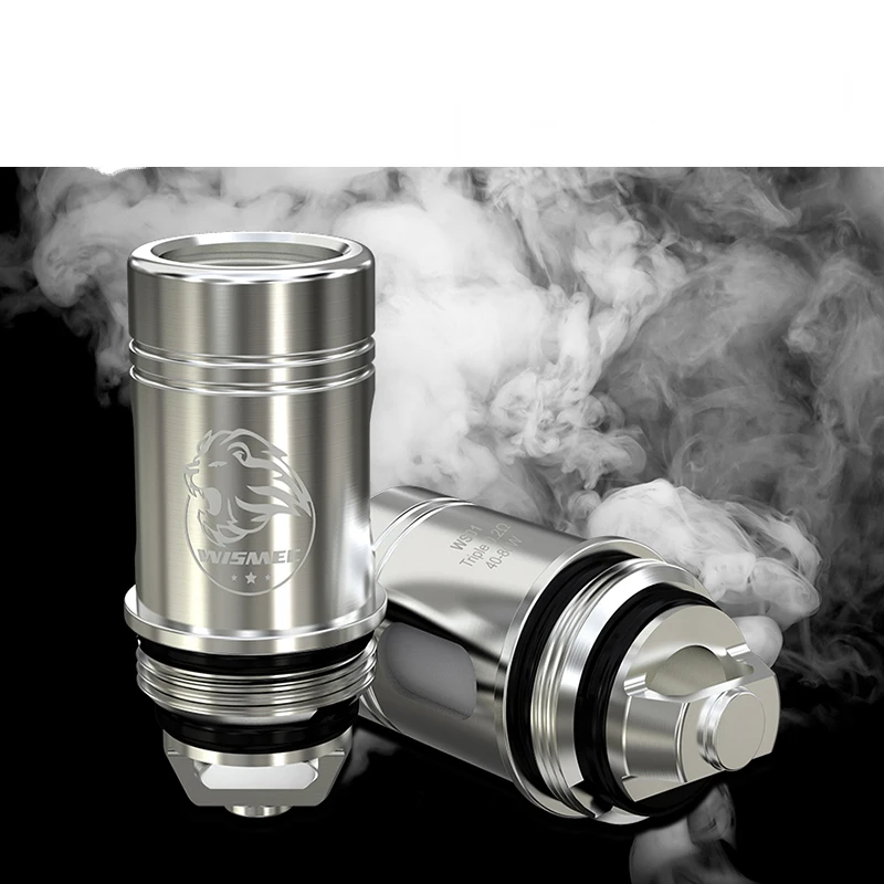 100% оригинал Wismec Тройная головка 0.2ohm 40-80 Вт Подходит для SINUOUS P80 и ELABO mini Tank 5 шт./лот |