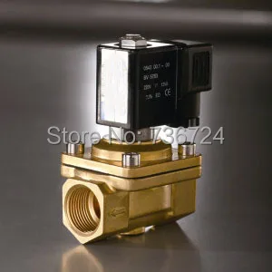 

3/8-1/2" Two-positiom Two-way solenoid valve ,stardard type,DC24, AC220V, AC110V,DC12V brass