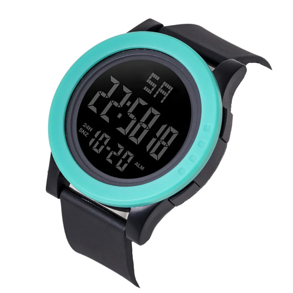 Модные мужские цифровые часы светодиодный Электронные военные спортивные часы мужские часы водонепроницаемые часы для мальчиков Relogio Masculino#1212