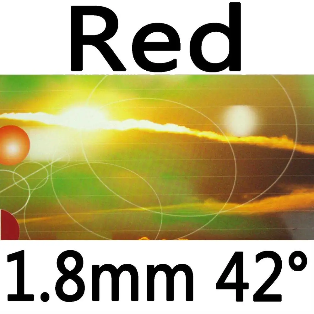 Red 1.8mm H42 Dawei 388A-4 388A 4 скорости+ Спин пипсов-в настольный теннис(пинг-понг) Резина с губкой четыре типа толщины губки - Цвет: Red 1.8mm H42