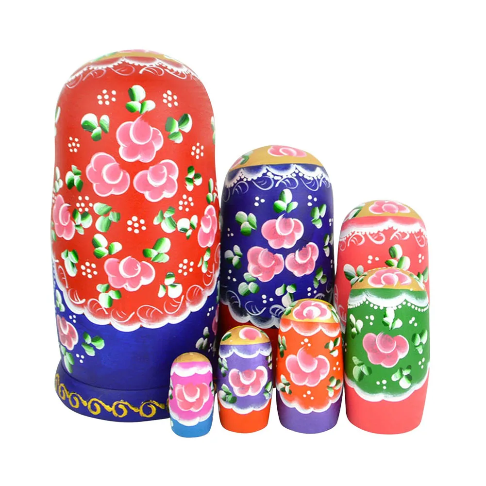 Красивый набор из 7 милашек Матрешка Русская кукла деревянные куклы игрушка FJ88|doll