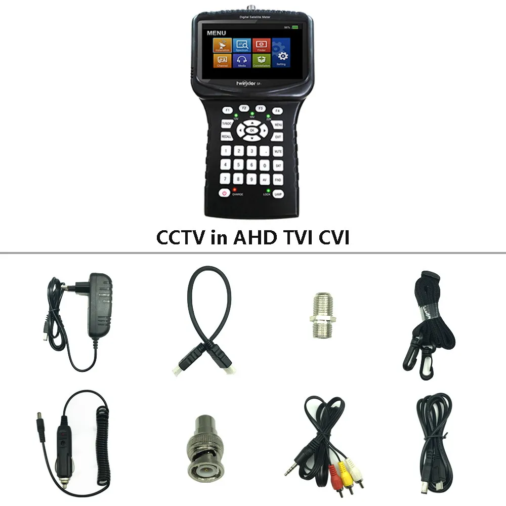 CCTV in AHD no WiFi Twinkler SF-620S ручной HD Satfinder DVB S2 анализатор спектра CCCams CCTV камера в AHD TVI CVI Satlink спутниковый искатель метр - Цвет: CCTV in AHD no WiFi