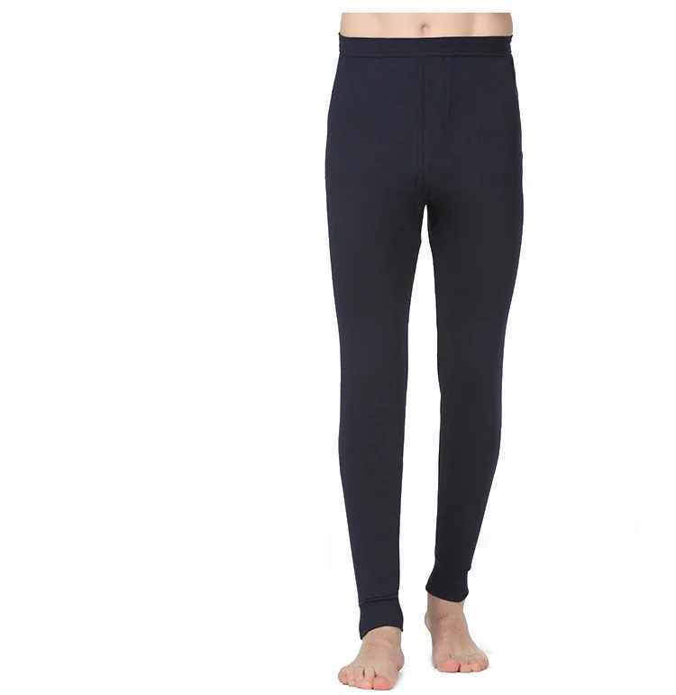 Осень зима 2018 сохраняющие тепло брюки Мужская внутренняя одежда из чистого