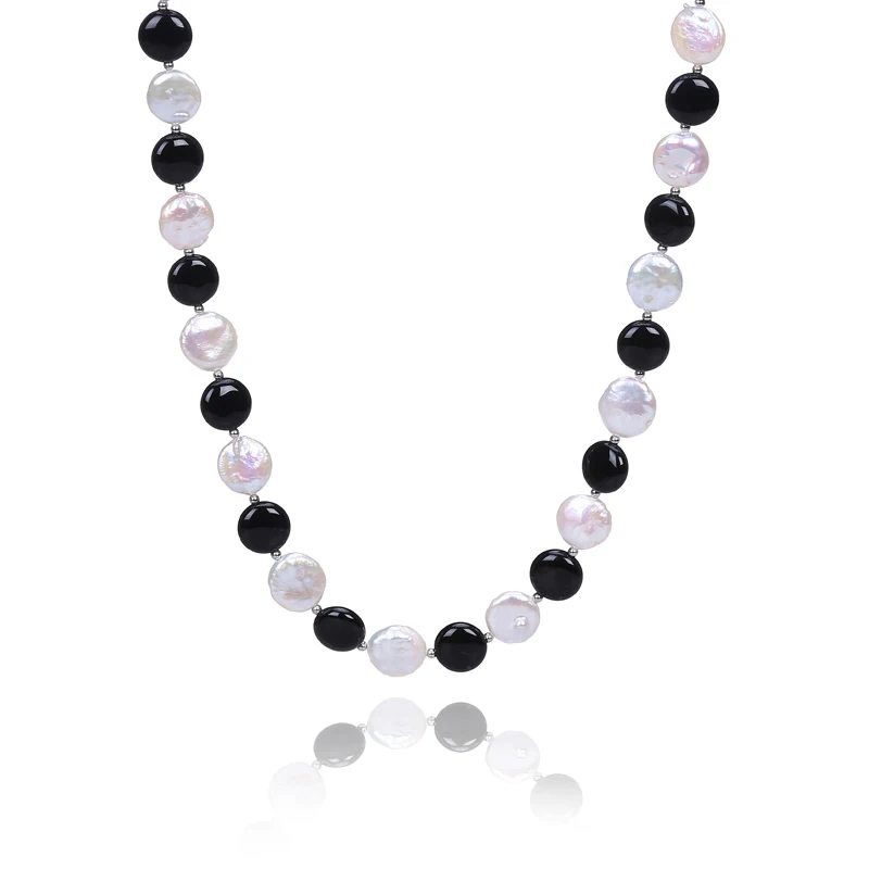 Деликатное 12 мм плоское круглое женское ожерелье цвета шампанского амаранта