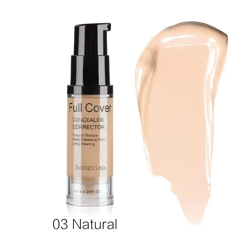5 Colors Full Cover Liquid Concealer Makeup Eye Dark Circles Cream Waterproof Make Up Base Face Corrector Cosmetic