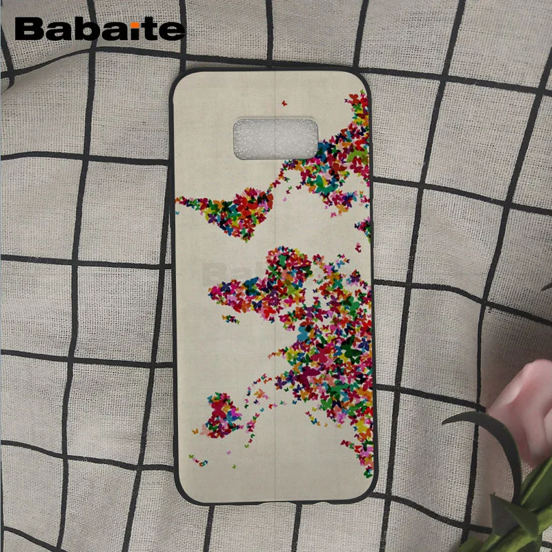 A12 Путешествия в мире карта план чехол для телефона крышка оболочка для samsung Galaxy s9 s8 plus note 8 note9 s7 s6edge мобильный чехол s Babaite - Цвет: A12