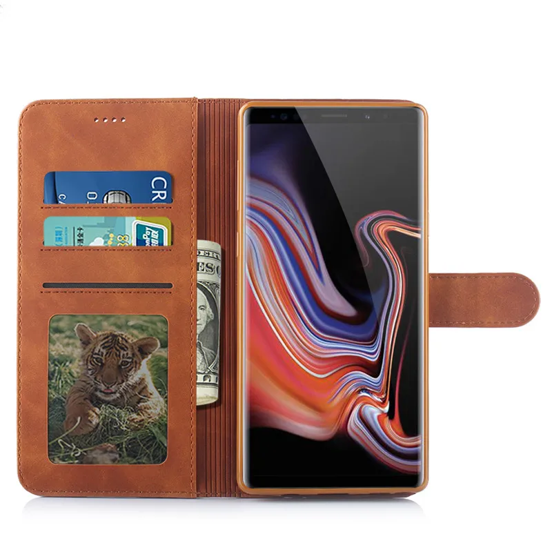 Винтаж кожаный чехол для samsung Galaxy Note 8, 9, 10, чехол-книжка с бумажником для samsung S10E S10 S9 S8 плюс A10 A20 A30 A40 A50