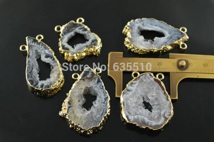 1 шт. две петли сверху подвеска из драгоценных камней | Украшения и аксессуары