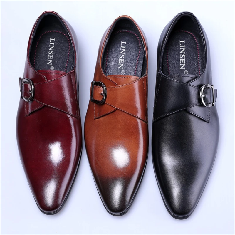 

High-end brand Men shoes casual Fashion Oxford Business Men's Shoes Leather High Quality Soft Casual Breathable Flats man Shoes