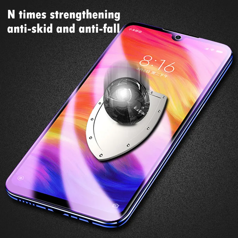 111D на стекле для Xiao mi Red mi Note 7 6 5 Pro Защитная пленка для экрана Red mi 7 6A 5 Plus закаленное стекло для Xiaomi mi 9 SE A2 Lite mi 8