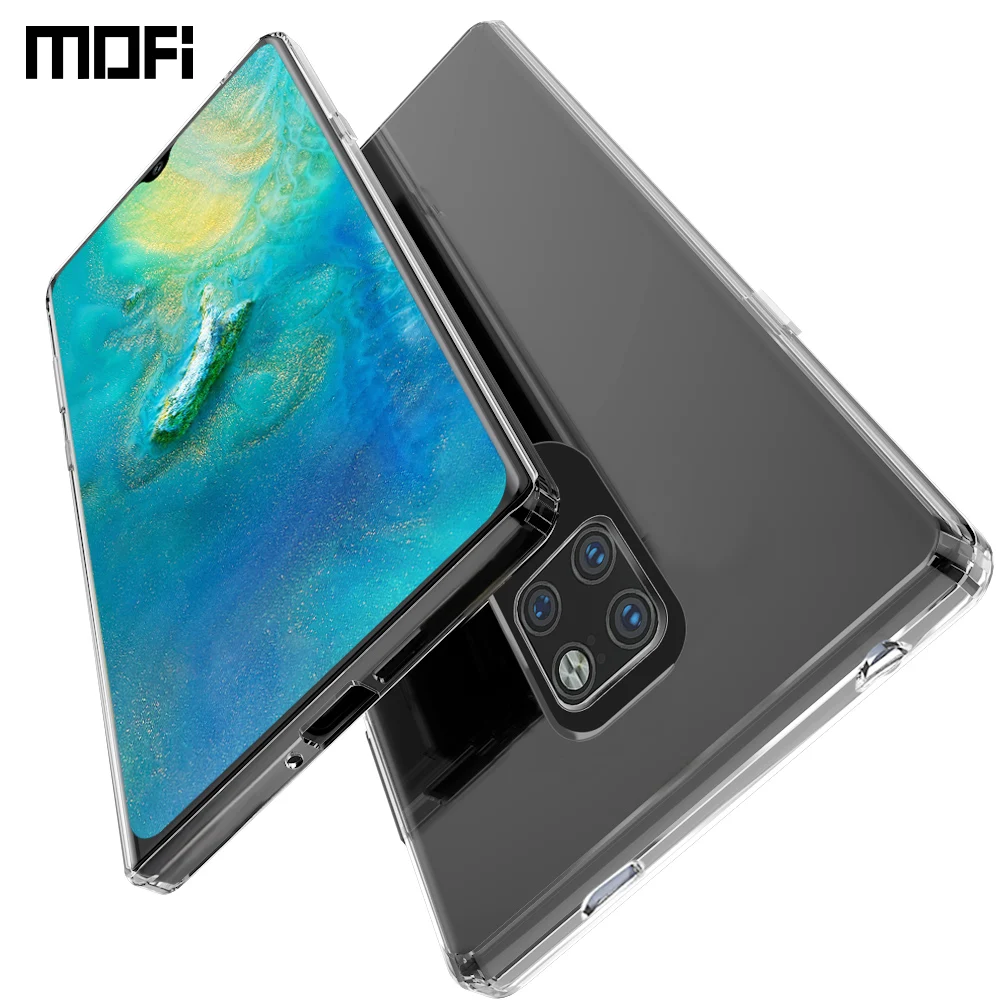 Чехол накладка MOFi для Huawei Mate 20 акриловый Гибридный чехол из ТПУ кристально чистый
