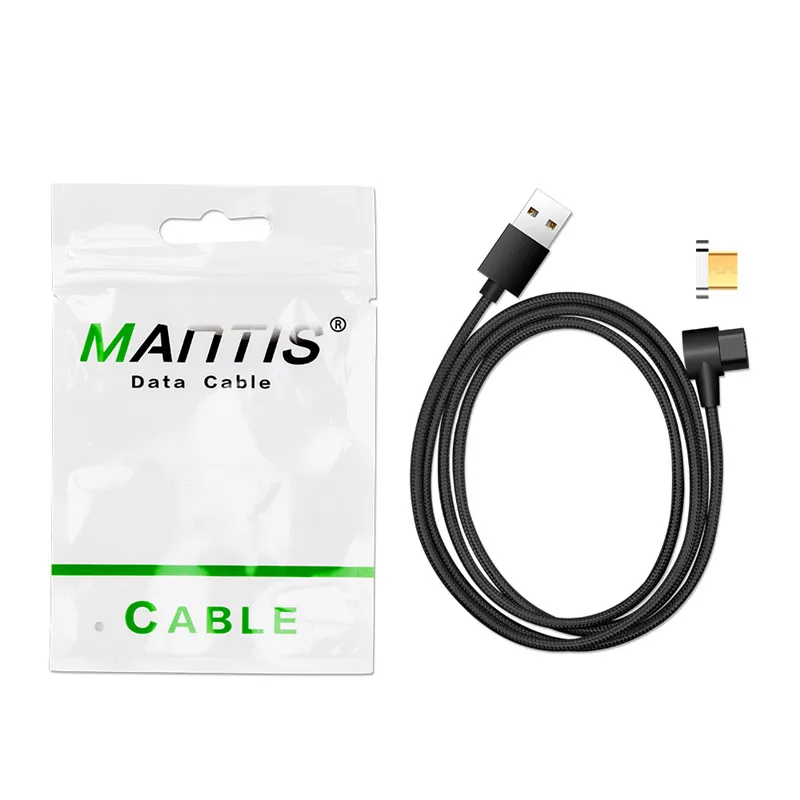 Магнитный кабель MANTIS 90 градусов 1 м для быстрой зарядки данных 2.4A Xiaomi Redmi 4X Note samsung