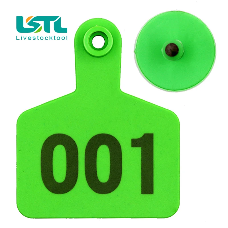 100 шт./компл. ТПУ коровья корова Ушные бирки знаки со словами набрав медные серьги