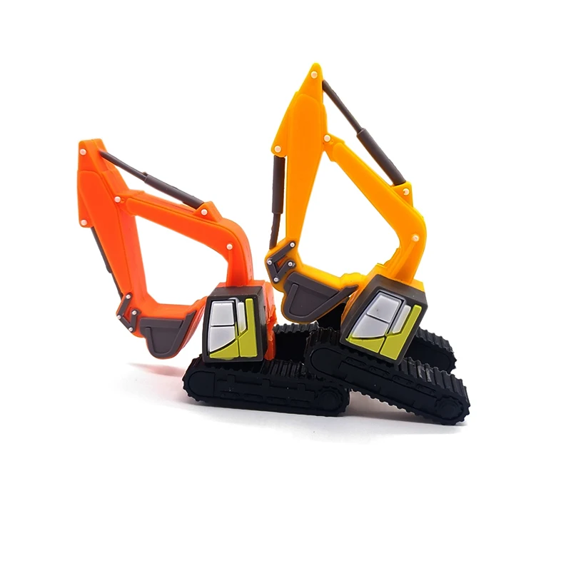 Флешка реальная емкость мультфильм экскаватор модель usb флэш накопитель 4 ГБ 8 16 32