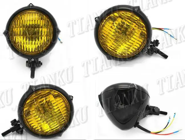 Motorcycle Headlight Retro For Yamaha VStar 400 650 1100 1300 Virago Xv 250 535 750 Road Star Custom Chopper Cruisers |