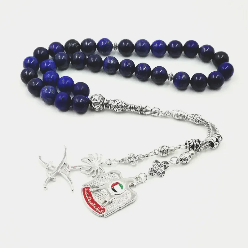 Саудовская Аравия четки и ОАЭ Tesbih натуральный Лазурит Tasbih gfit для Рамадана 33 66 99 Бусы Роскошные четки
