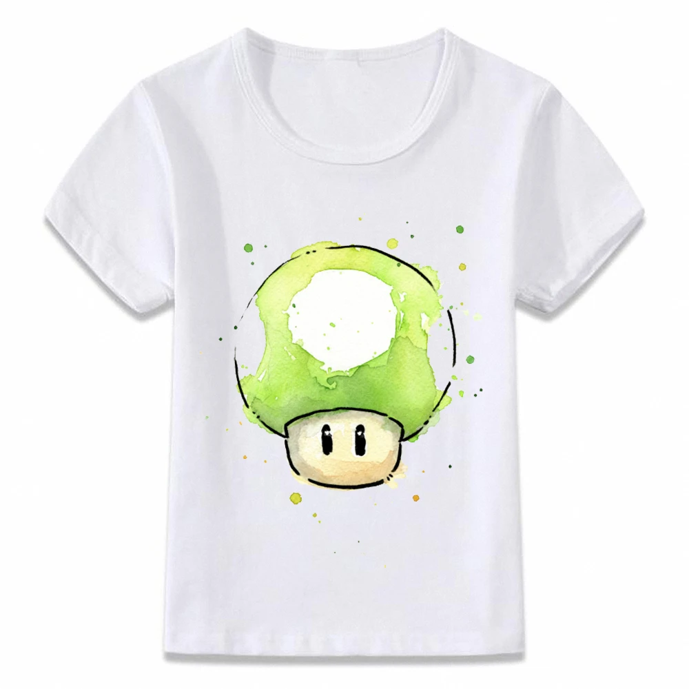 2Z005U Kids Clothes T Shirt Watercolor Mario Luigi Shy Guy Peach Bowser Toad Yoshi T-shirt for Boys and Girls Toddler Shirts Tee - Цвет: 2Z005U