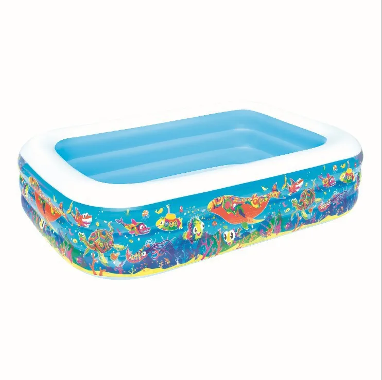 54120 Bestway 229x152x56 см игровой бассейн 7ɶ &quotx60&quot x22 &quot3-кольцевой прямоугольный