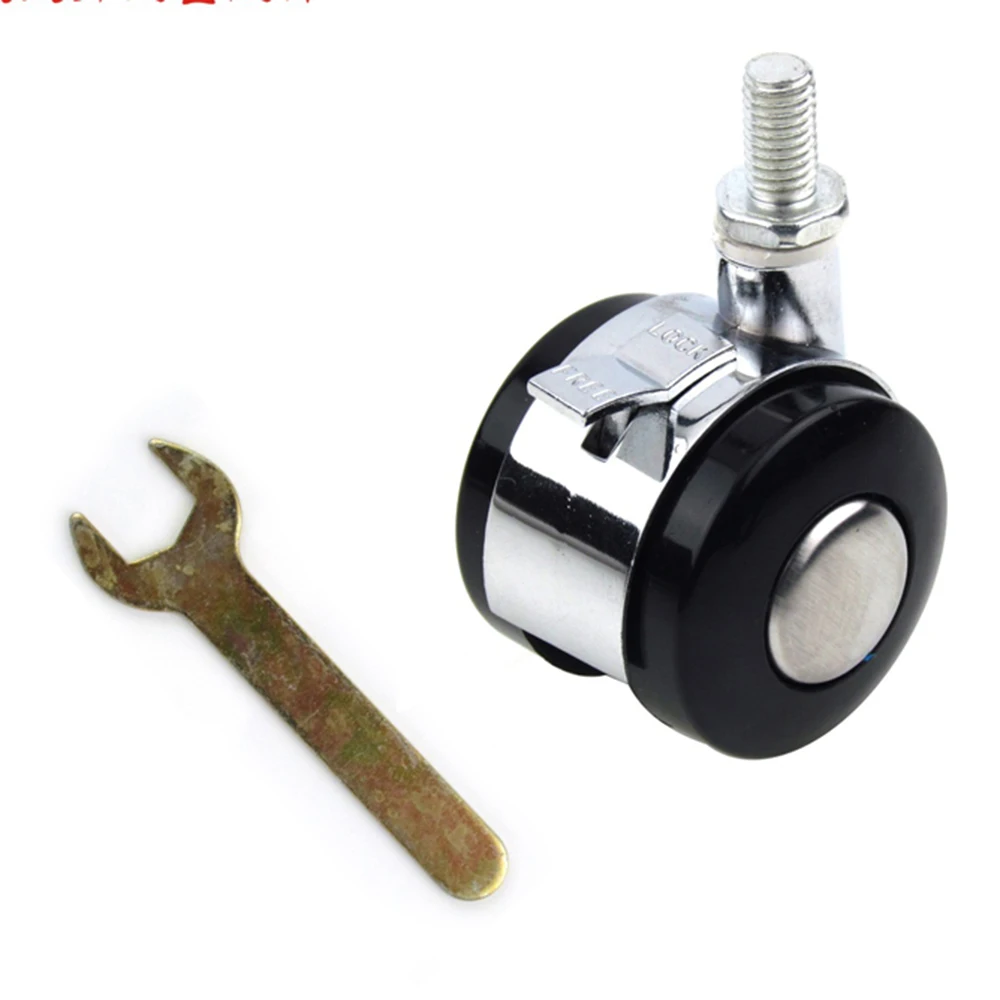 

4 шт., 4,3-дюймовые ролики с тормозом для деревянных полов, офисных стульев