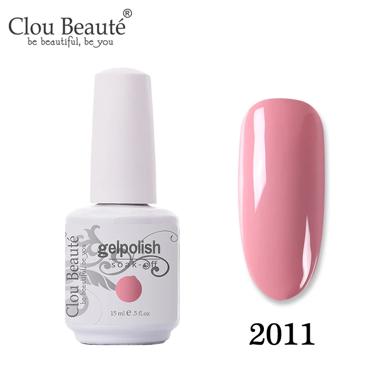 2011 Clou Beaute Новое поступление праймер гель лак УФ гель лак коралловый телесный красный розовый УФ гель лак для ногтей Гибридный маникюрный гель для ногтей лак - Цвет: 2011