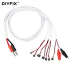 Кабель для проверки тока телефона для iPhone X 8 8P 7 7 P 6 6S 6S Plus 5s 5 5c для Samsung инструмент для обнаружения сбоев и ремонта с зажимом крокодил