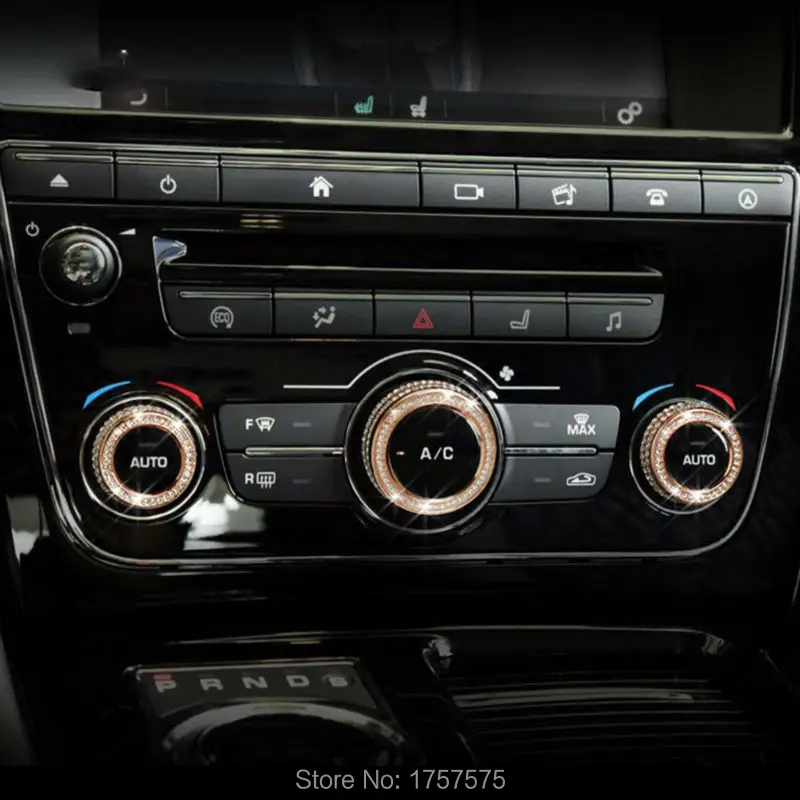 Ручка для кондиционера автомобиля серебристая/золотистая отделка Jaguar XJ 2011-2017