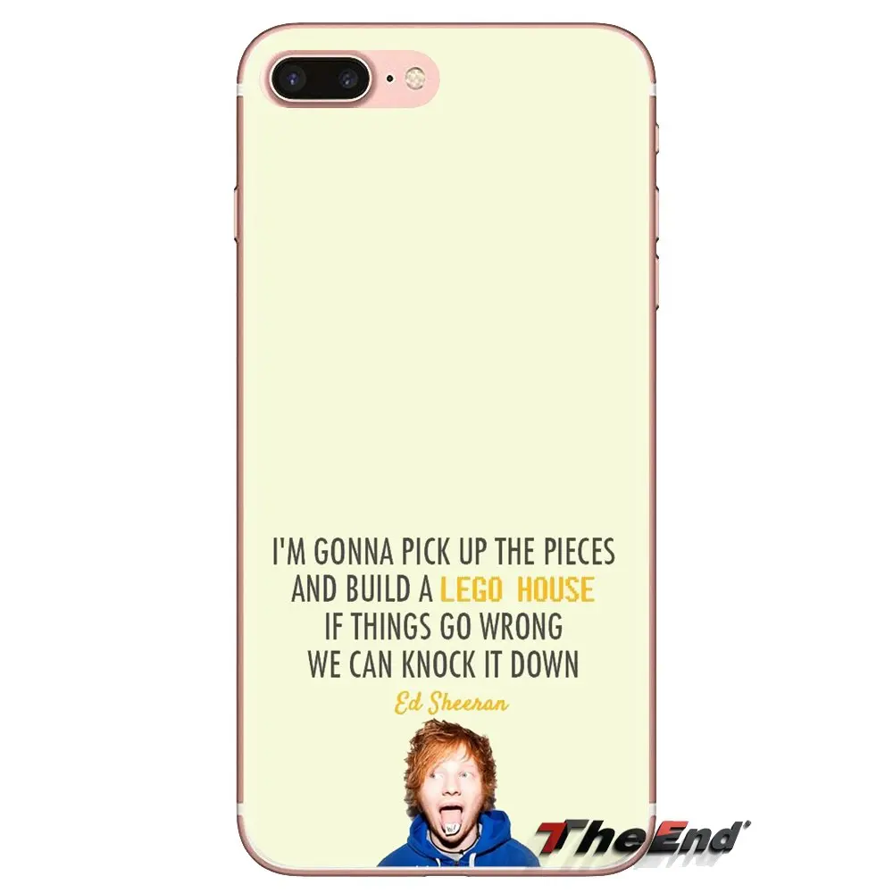 Ed Sheeran Song цитаты для Xiaomi Redmi 4A S2 Note 3 3S 4 4X 5 Plus 6 7 6A Pro Pocophone F1 прозрачные мягкие чехлы |