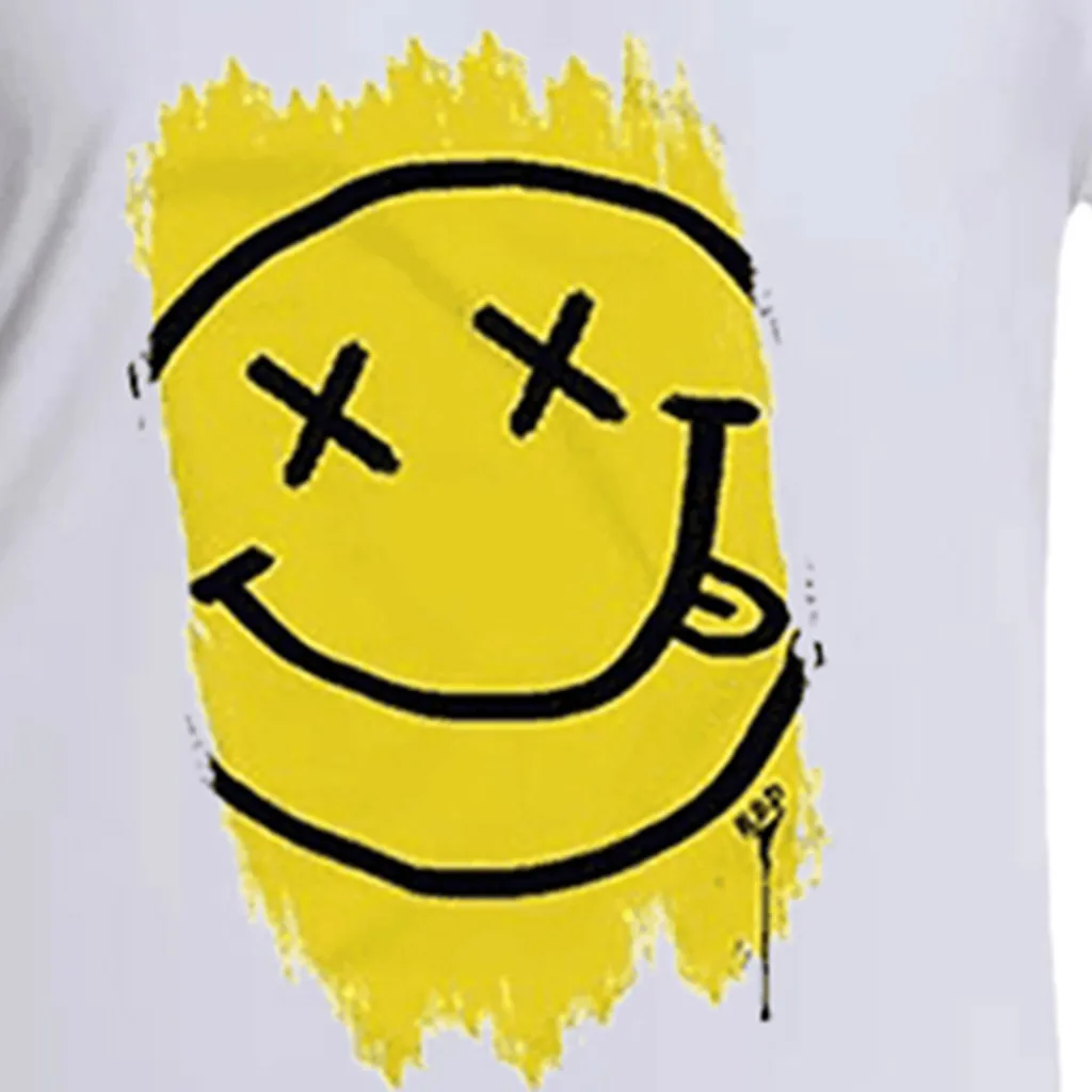 Мужская Дизайнерская футболка 2019 смайлик лица-смайлики Новинка Графический