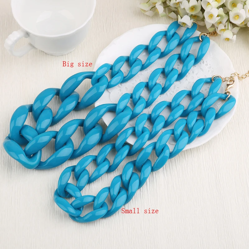 BOJIU модные ювелирные изделия ожерелье чокер пластиковая цепь Женское Ожерелье