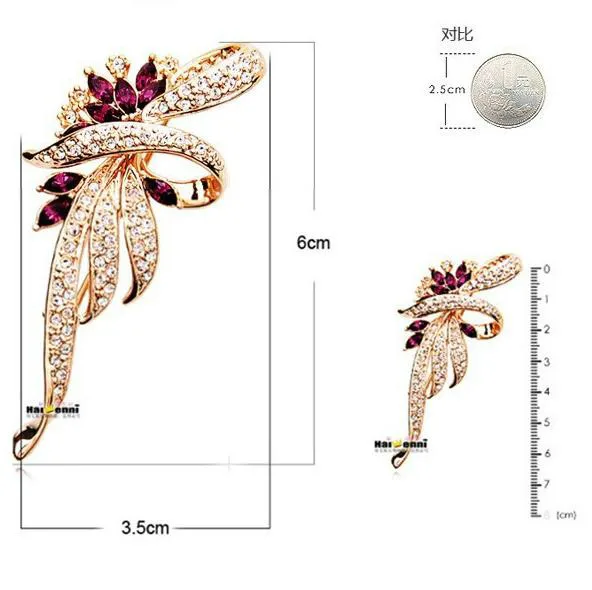 Женская свадебная брошь в виде цветка с кристаллами|large brooches|brooches for womencrystal flower