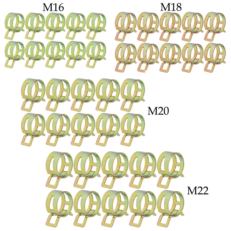100 шт. 6-22 мм пружинный зажим топливной линии шланг водопровод воздушные трубки зажимы крепеж